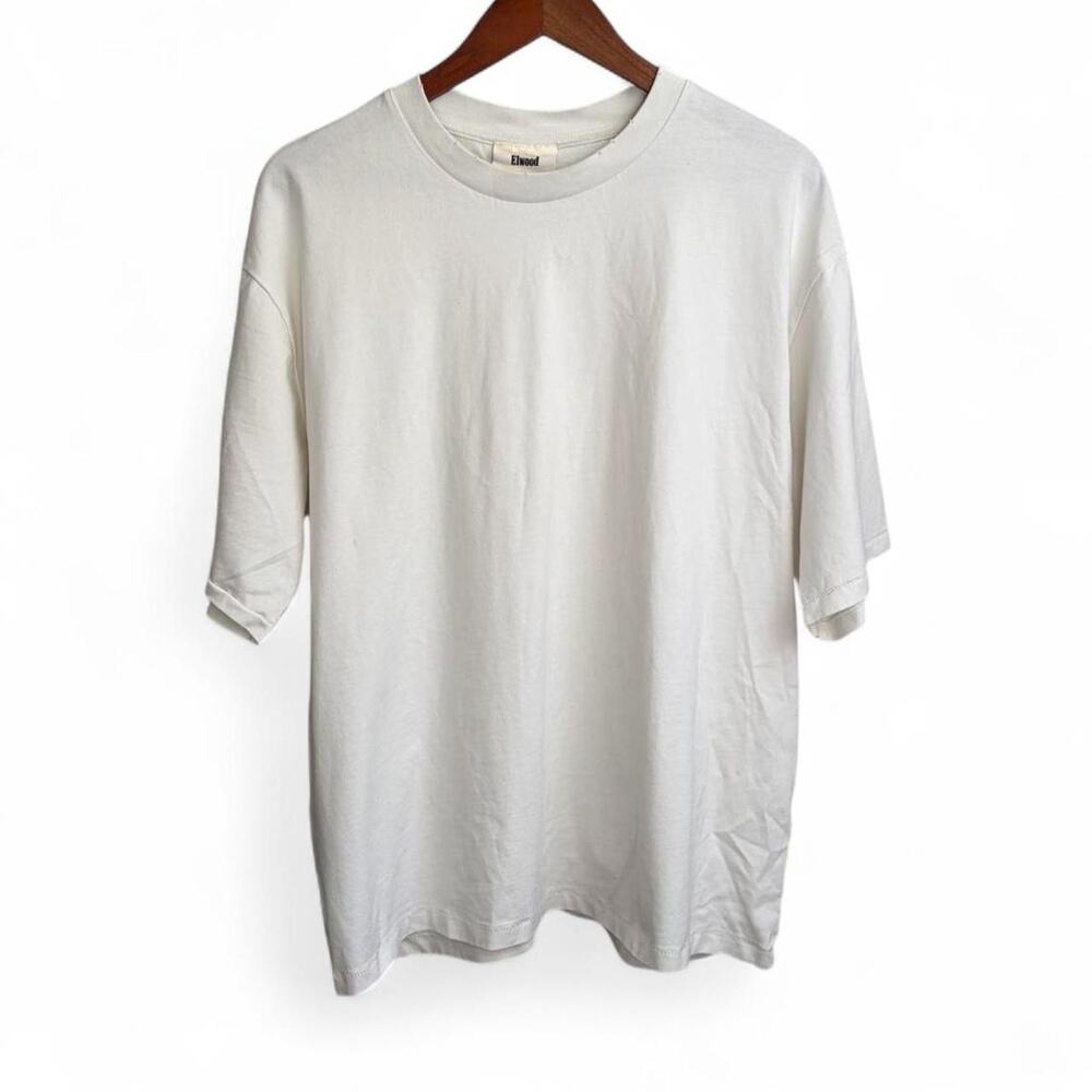 Elwood Distressed Blank Tee Minimalist Mens M New With Tags Streetwear Grunge